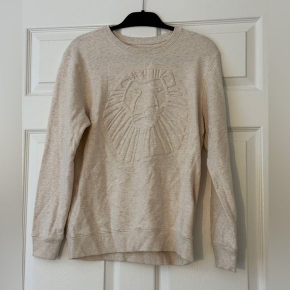 Disney Sweaters - Disney Cream Lion Embossed Sweater